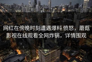 网红在傍晚时刻遭遇爆料 愤怒，蘑菇影视在线观看全网炸锅，详情围观