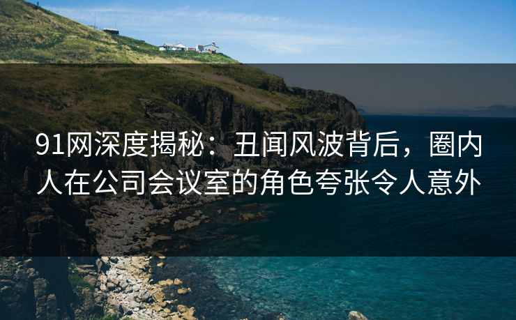 91网深度揭秘：丑闻风波背后，圈内人在公司会议室的角色夸张令人意外